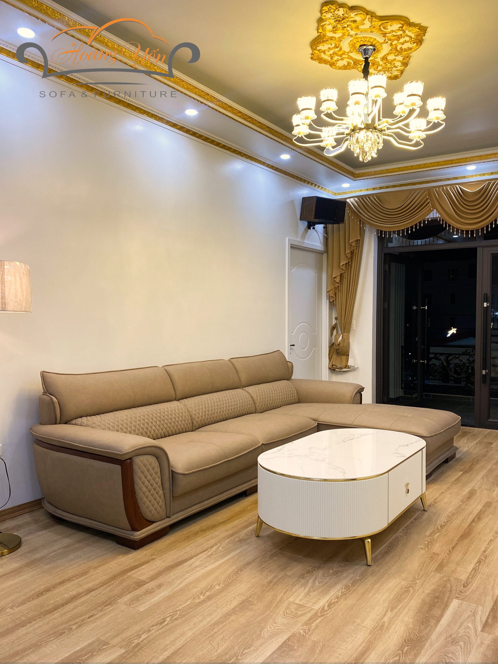 Sofa da góc L SHY336