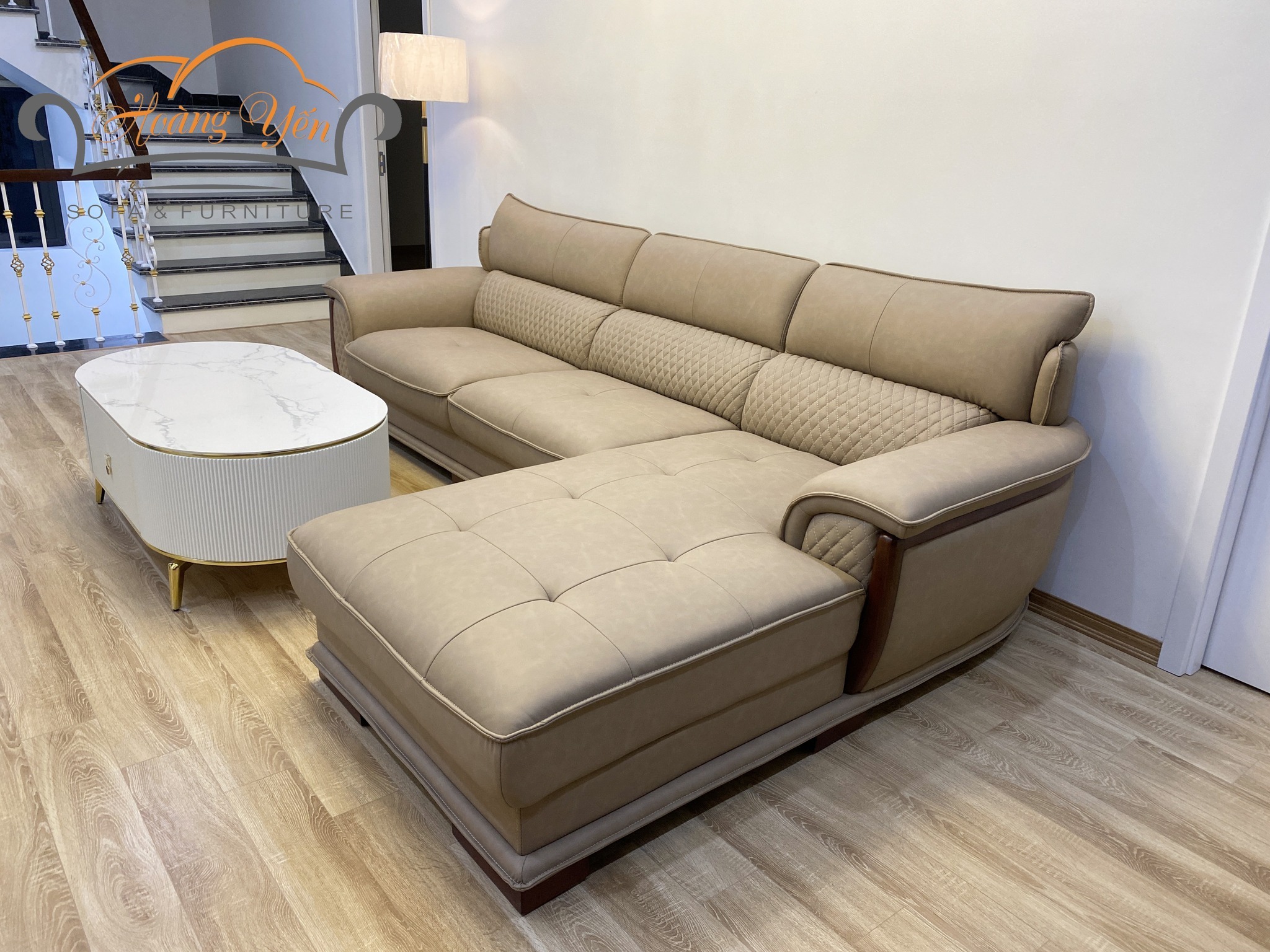 Sofa da góc L SHY336