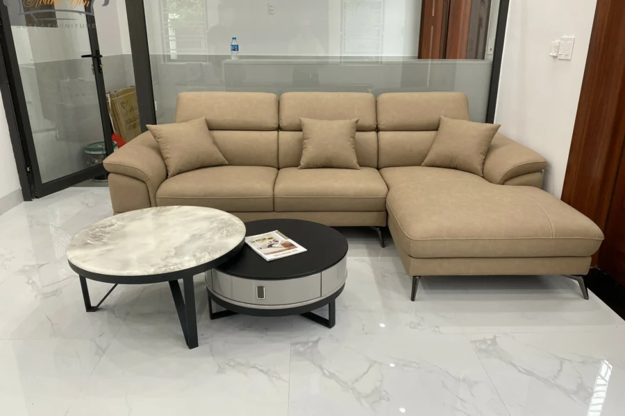 Sofa da góc L SHY363