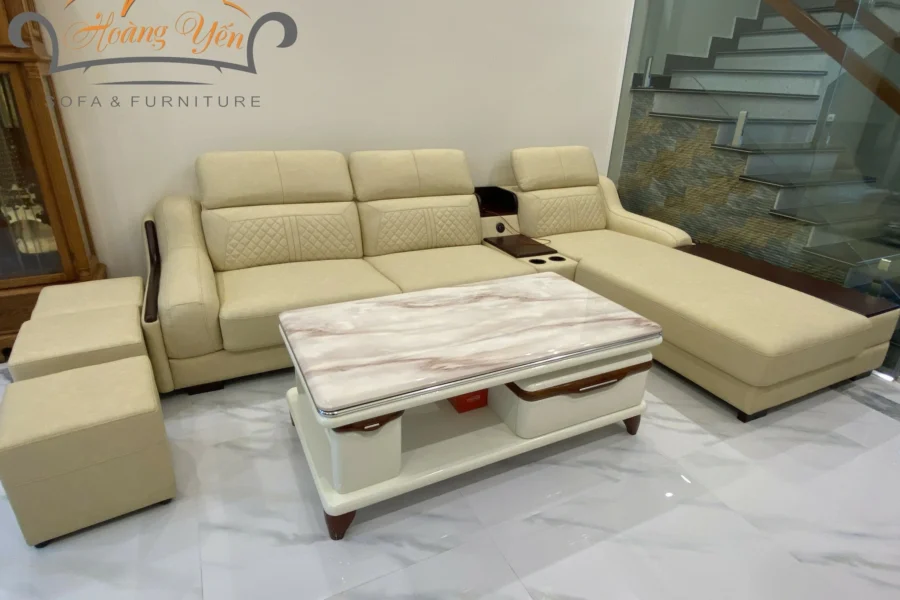Sofa da góc L SHY369