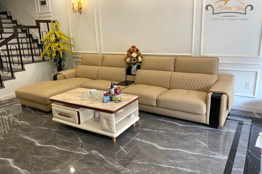 Sofa da góc L SHY224