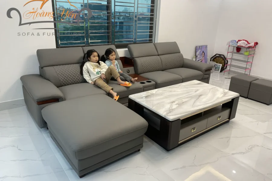 Sofa da góc L SHY354