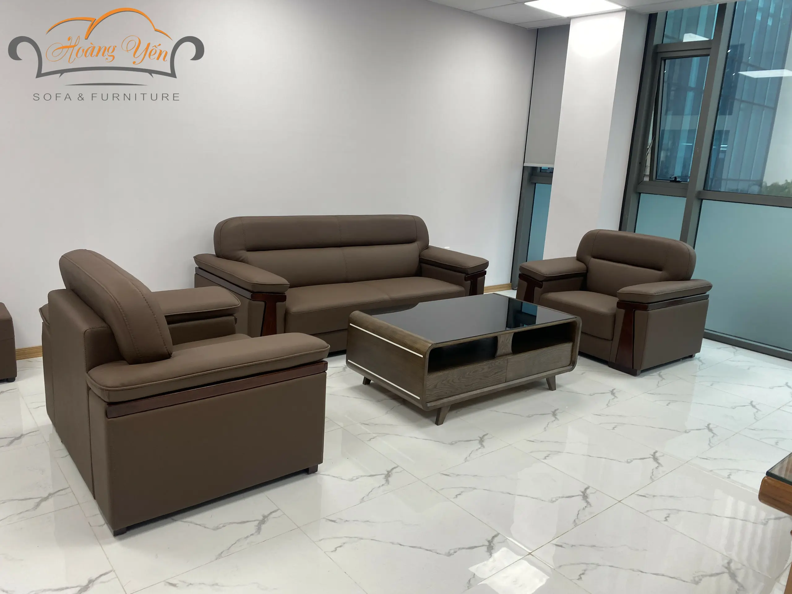 Sofa da phòng khách SHY365