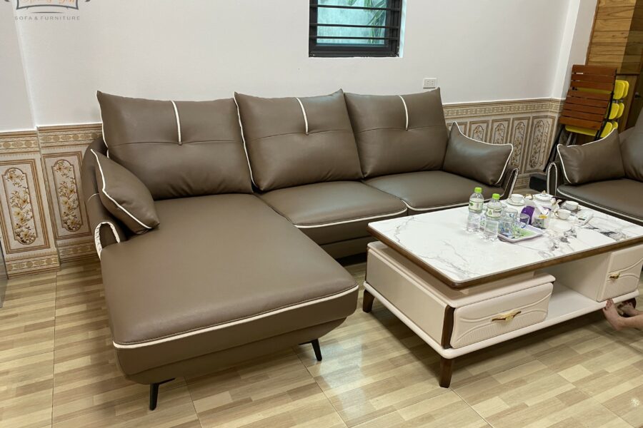 sofa da phòng khách SHY375