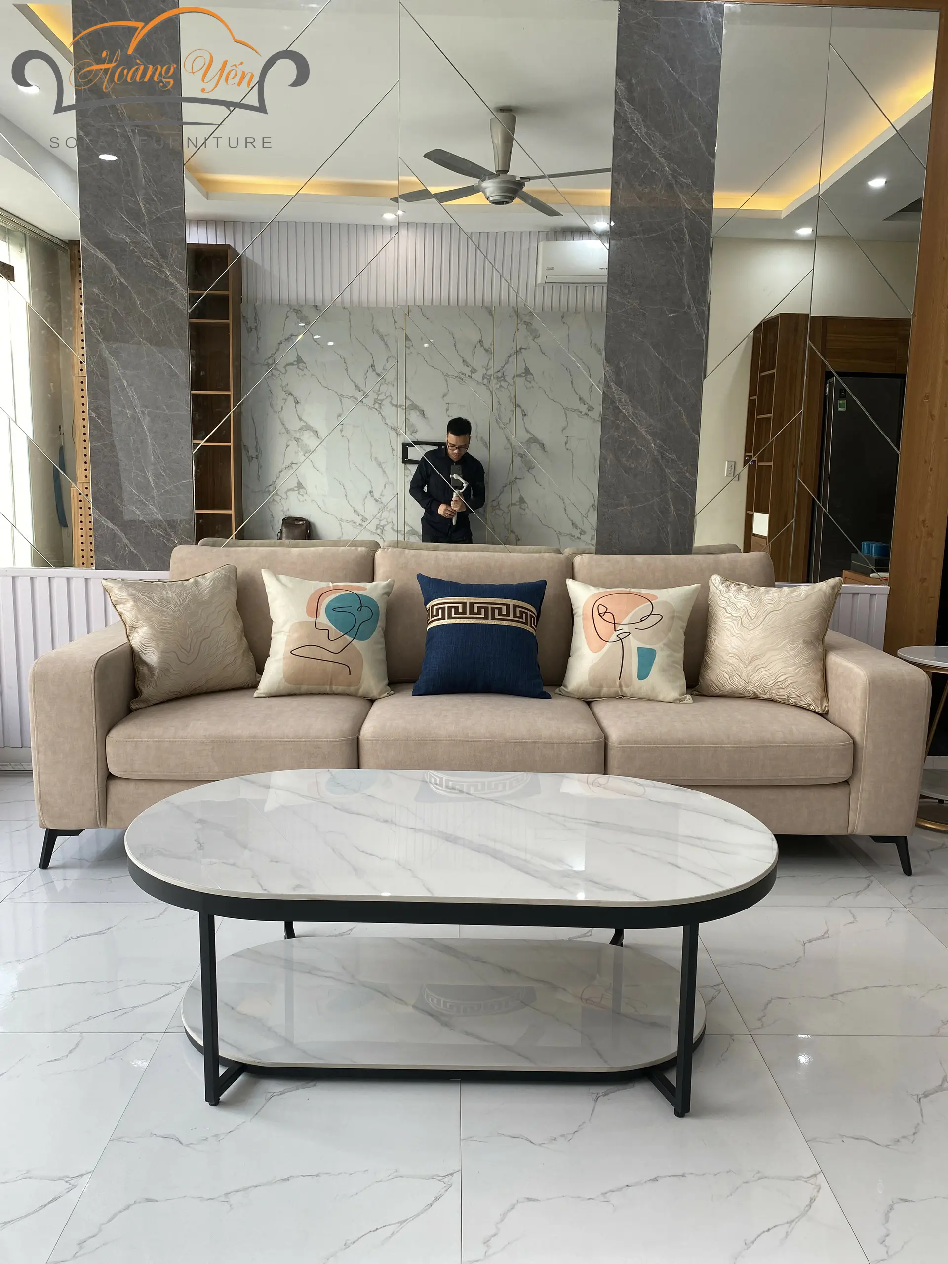 Sofa văng nỉ SHY361