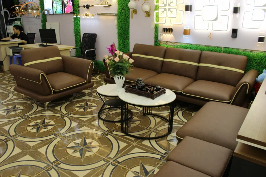 Sofa da phòng khách SHY371