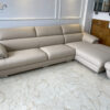 bàn giao sofa da góc L SHY339 màu kem