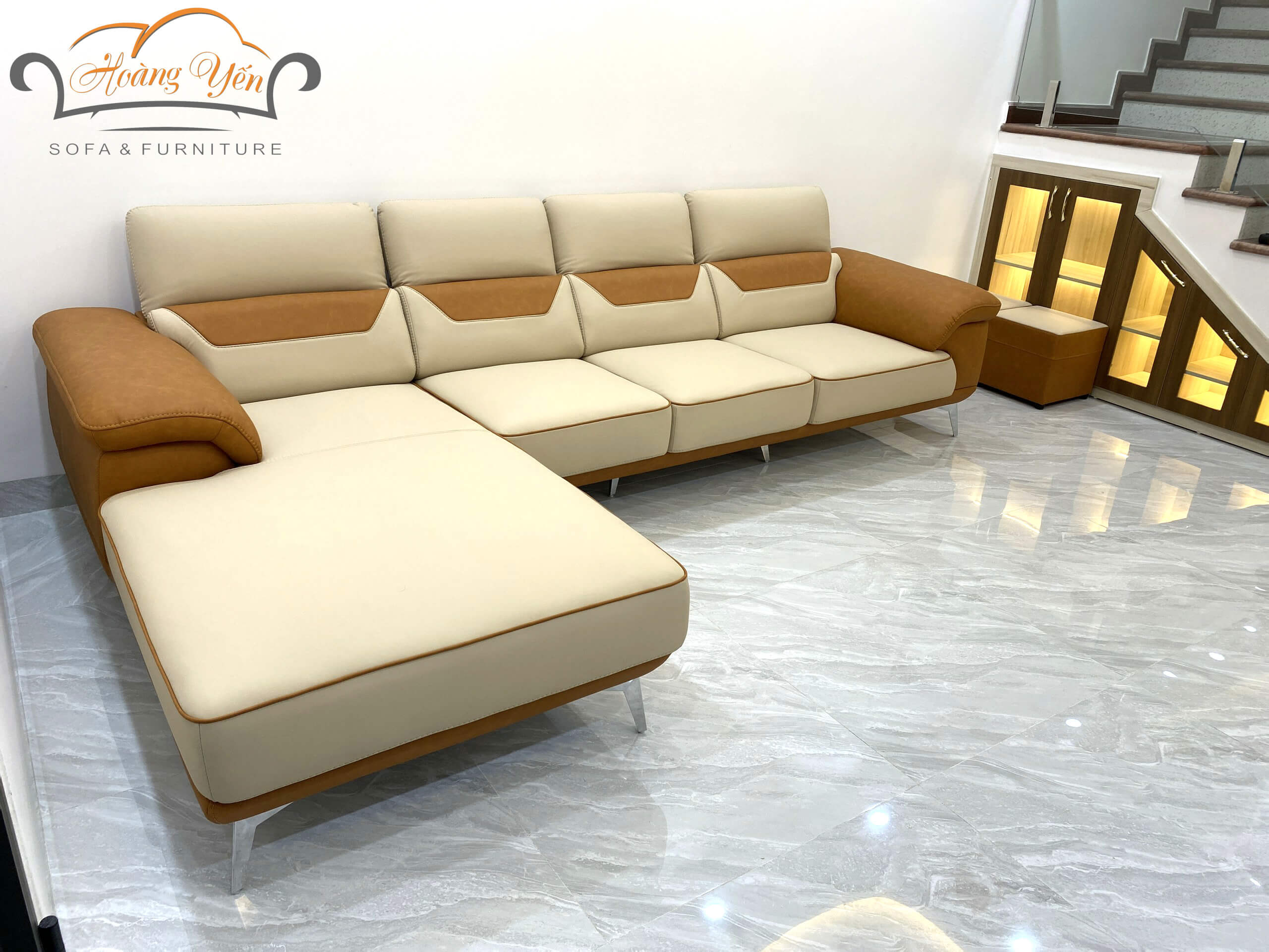 sofa da góc L SHY376