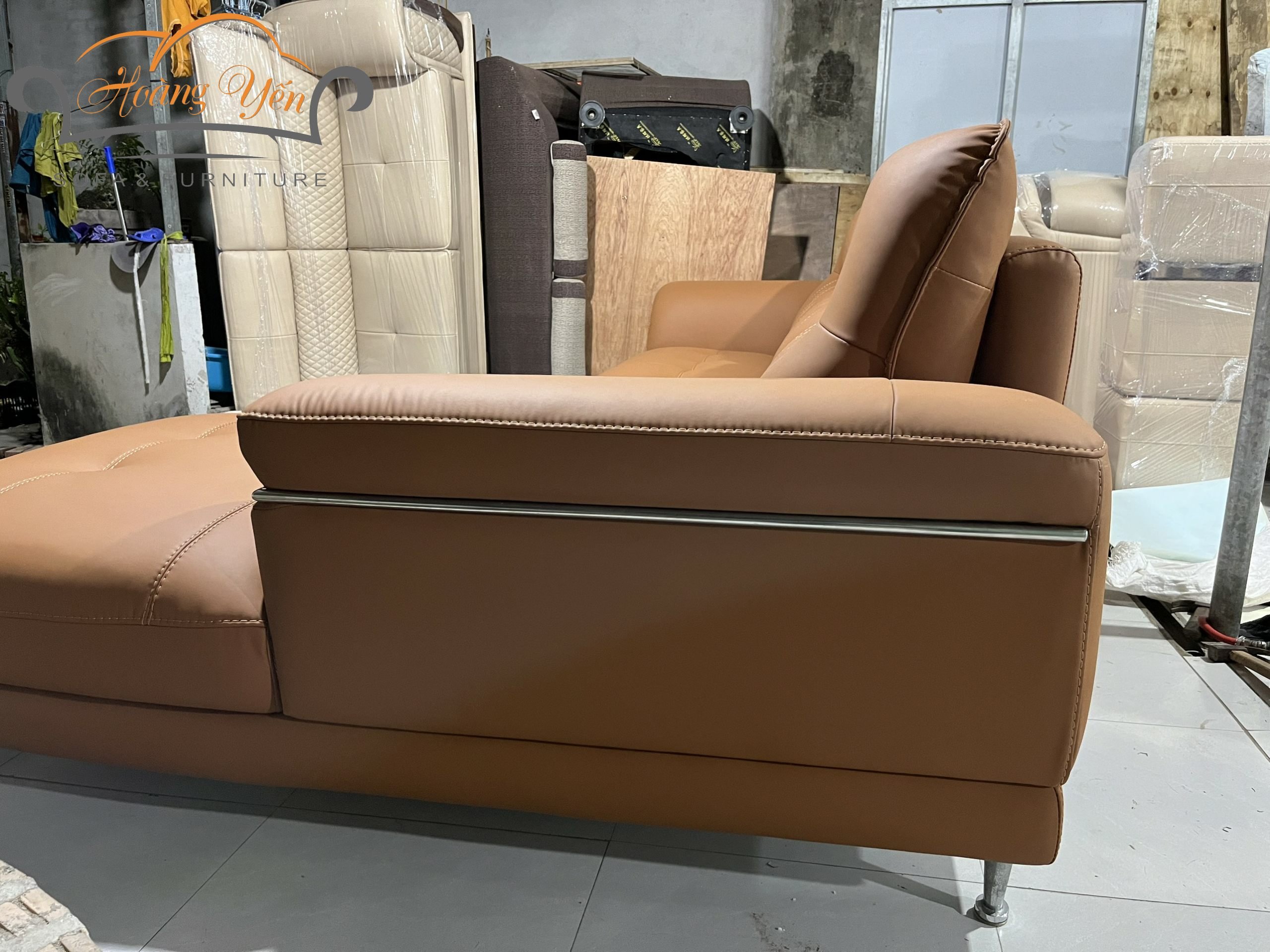 Sofa da góc L SHY377