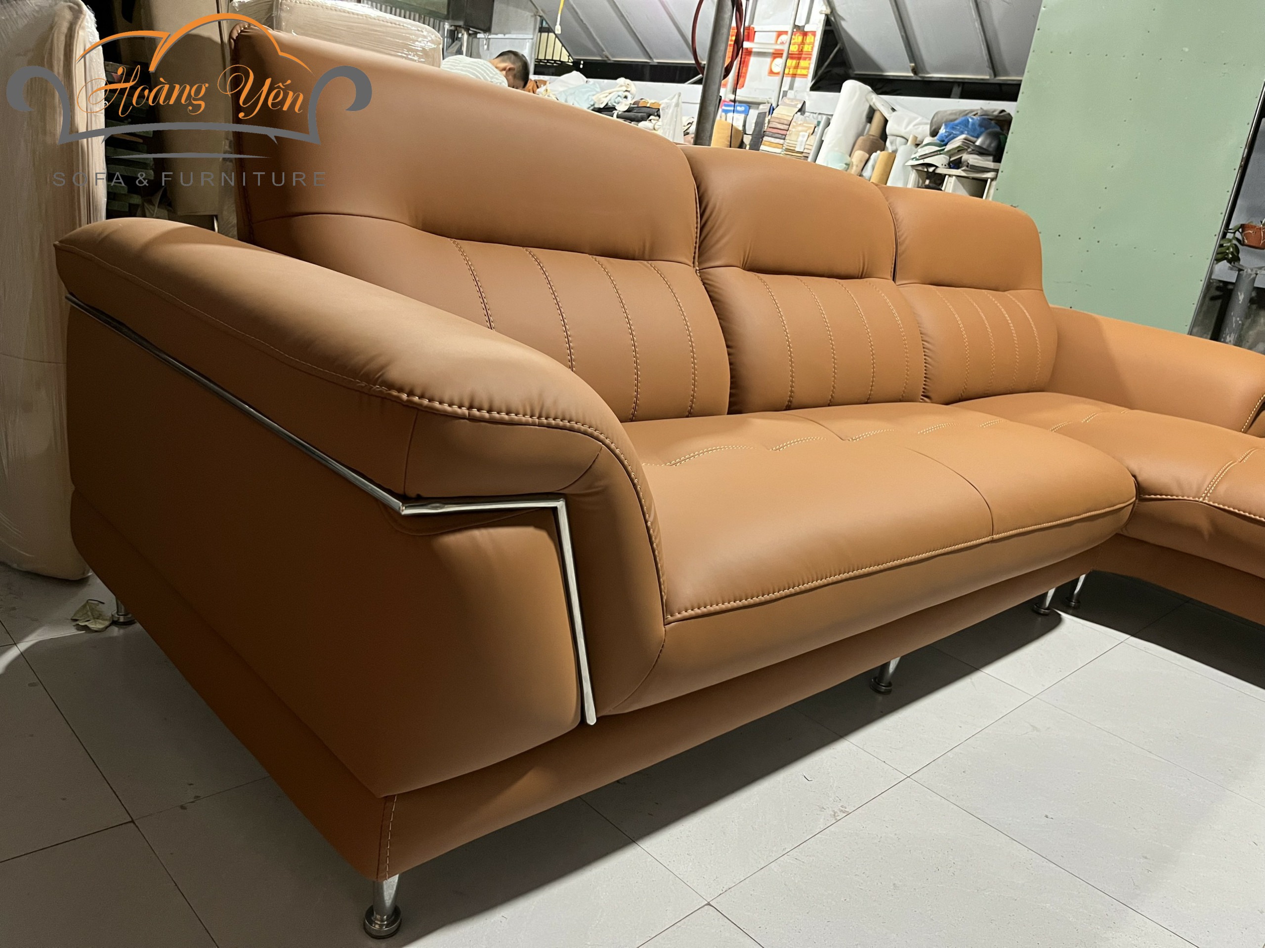 Sofa da góc L SHY377