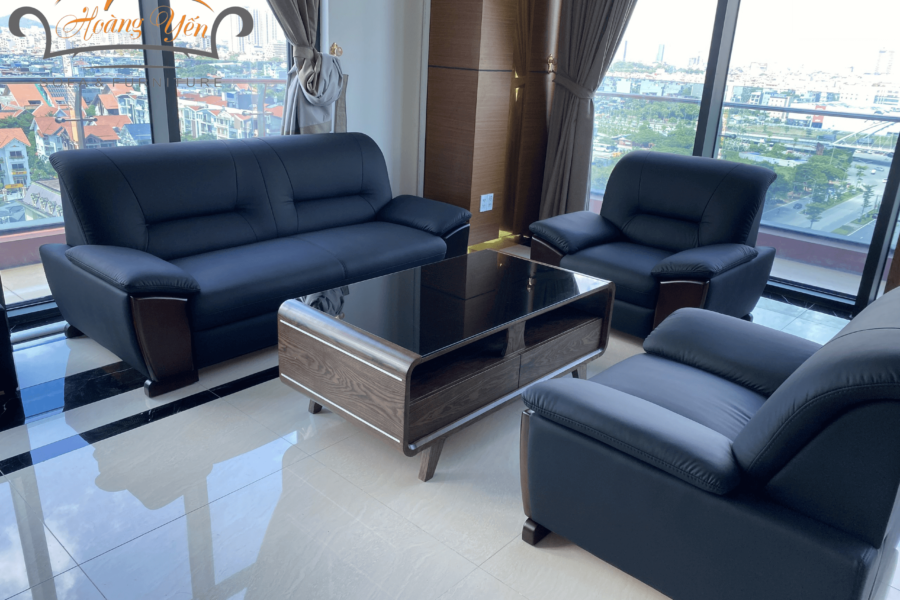 sofa da phòng khách SHY378