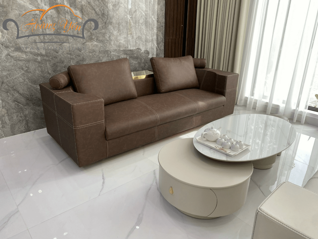 sofa văng da SHY384