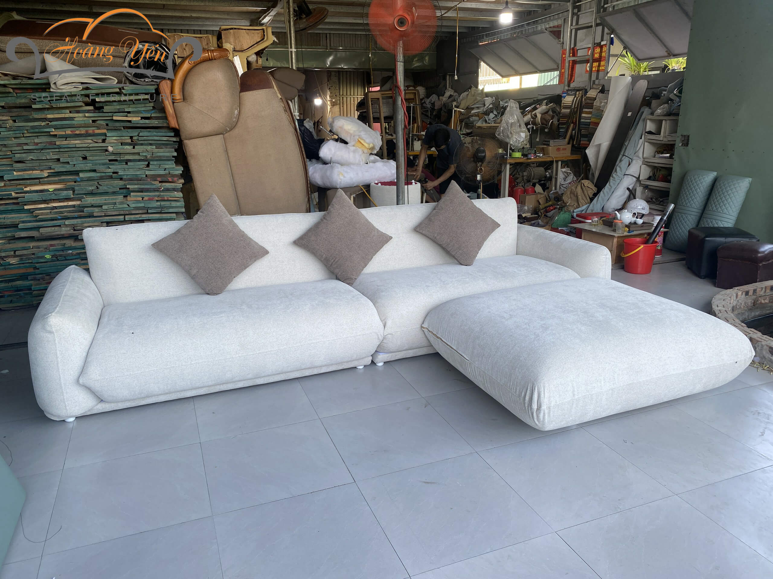 sofa văng nỉ SHY386