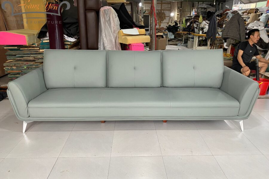 bàn giao sofa văng da SHY366