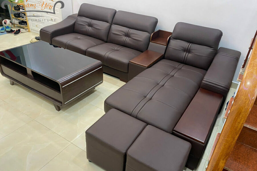 sofa da góc L SHY305