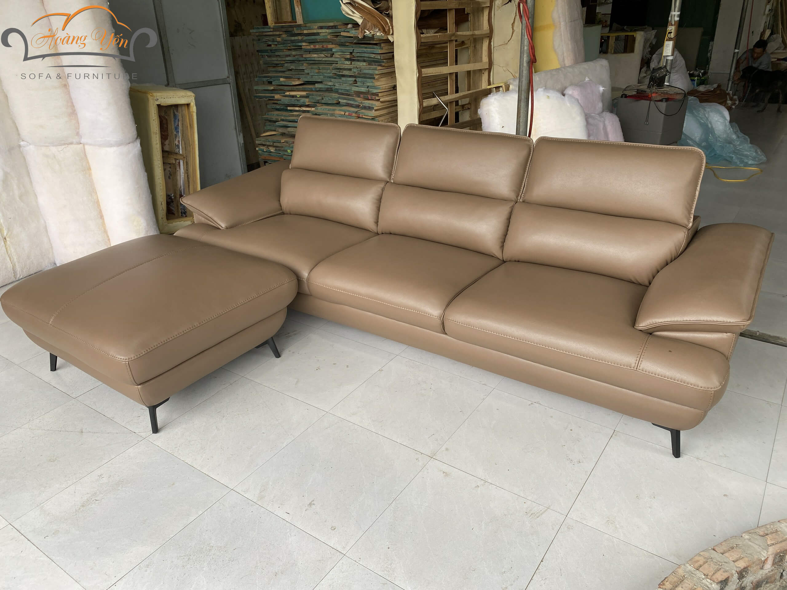 sofa da góc L SHY320