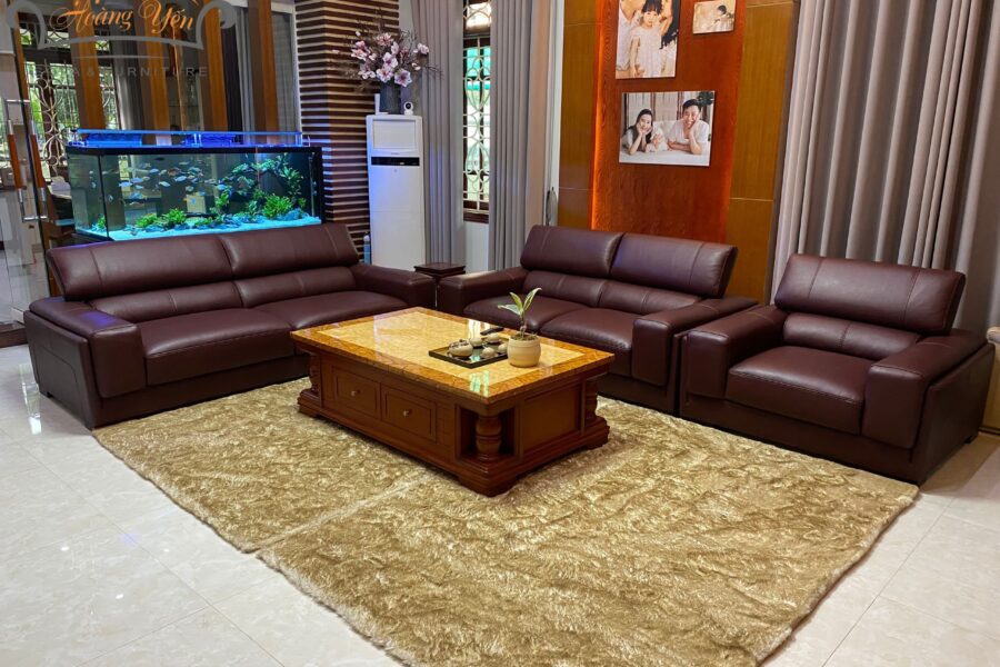 sofa da phòng khách SHY389