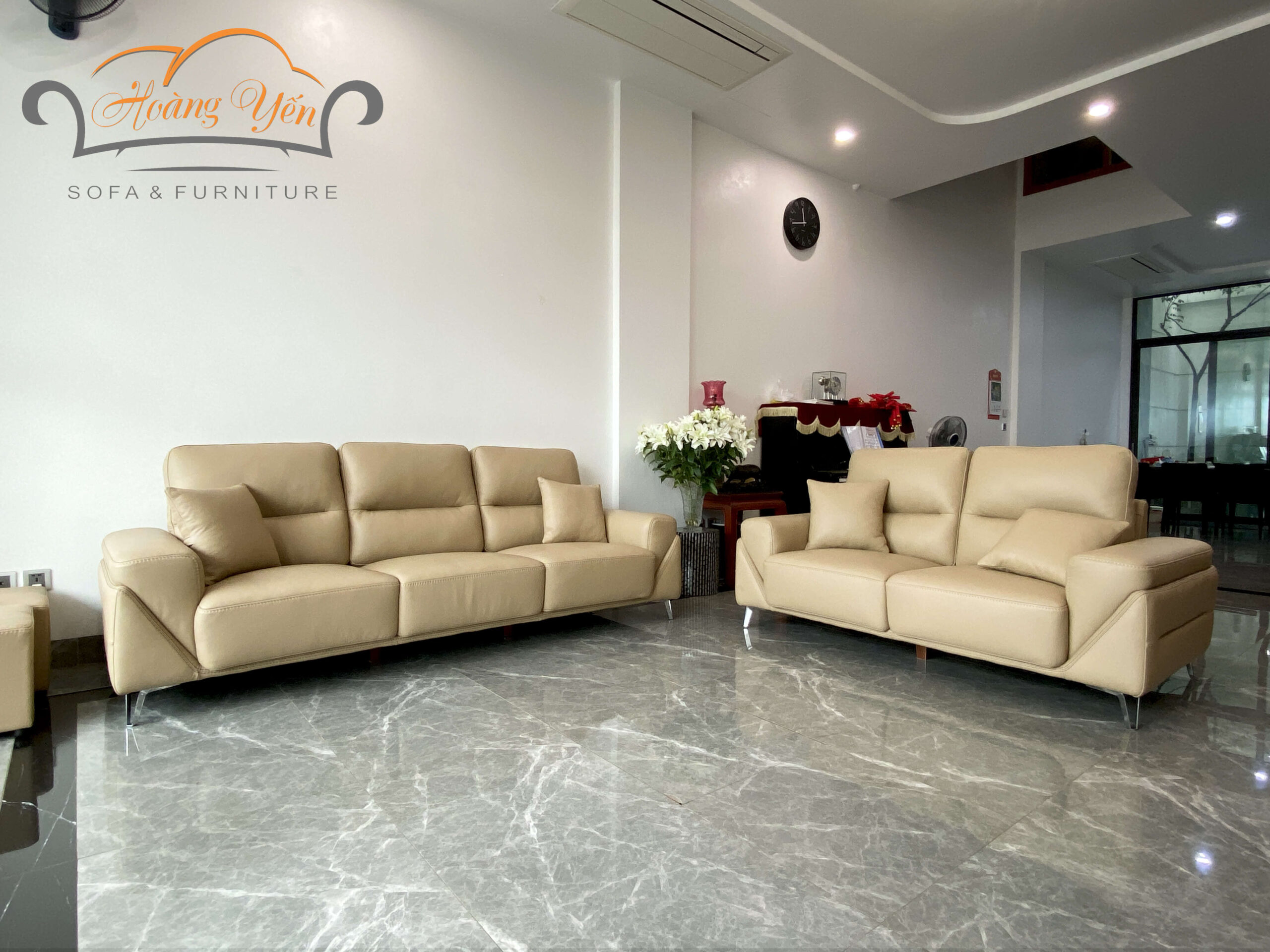 sofa da thật SHY356