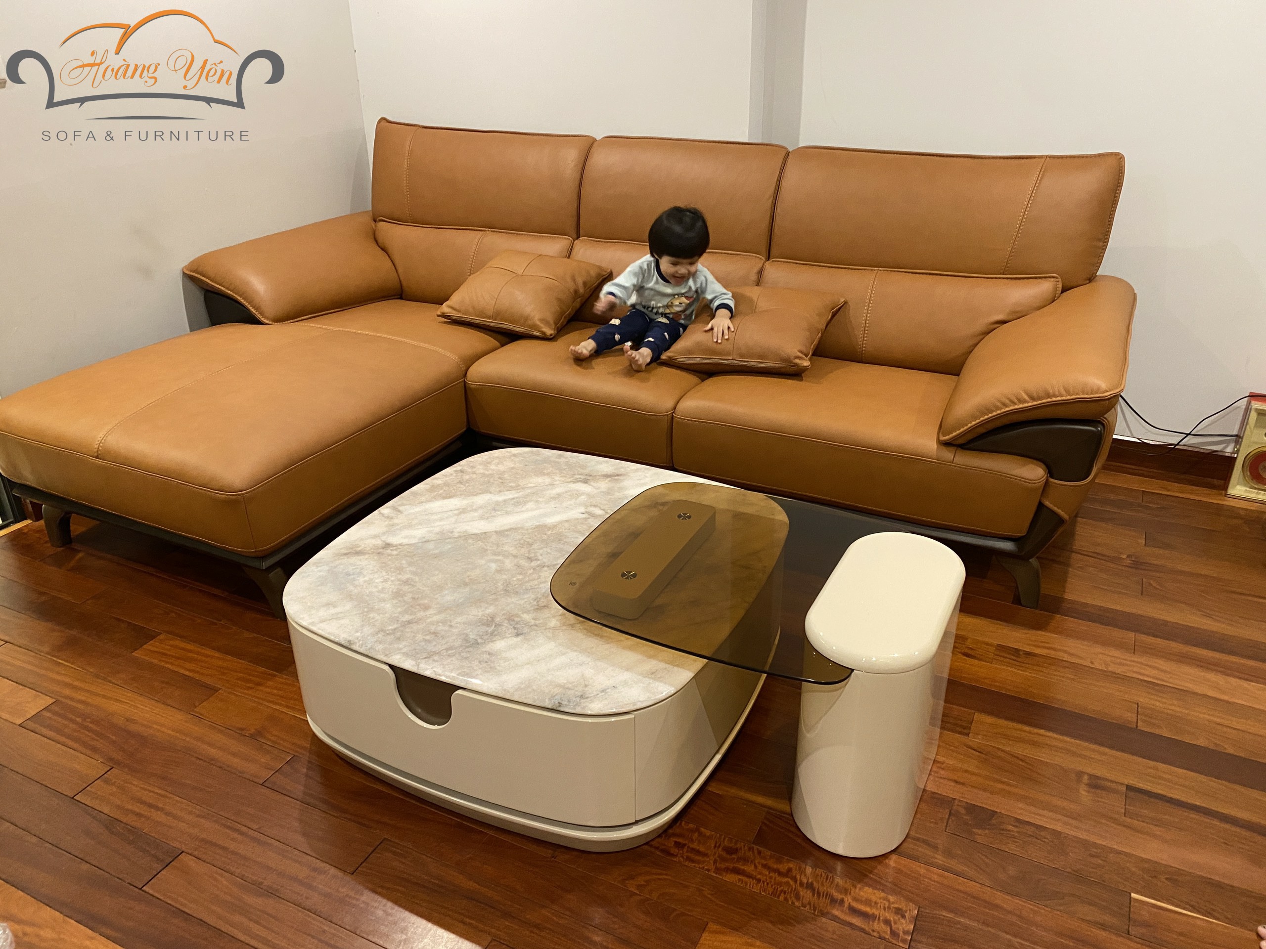 Sofa da thật SHY360