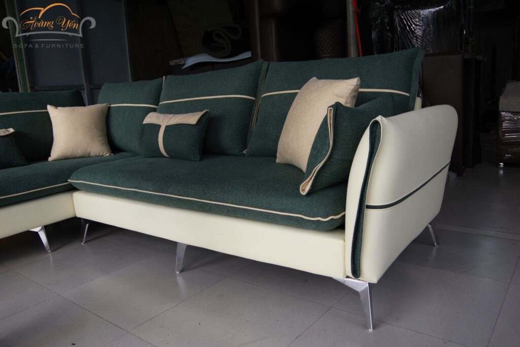 Sofa nỉ góc L SHY337 quây kín tựa