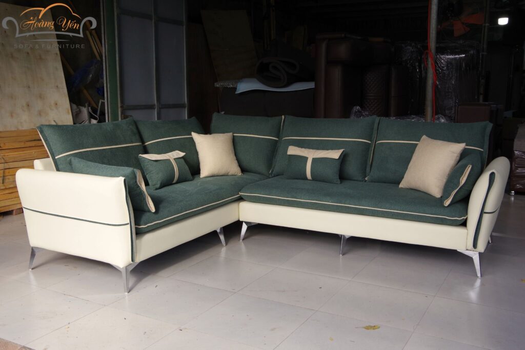 Sofa nỉ góc L SHY337 quây kín tựa