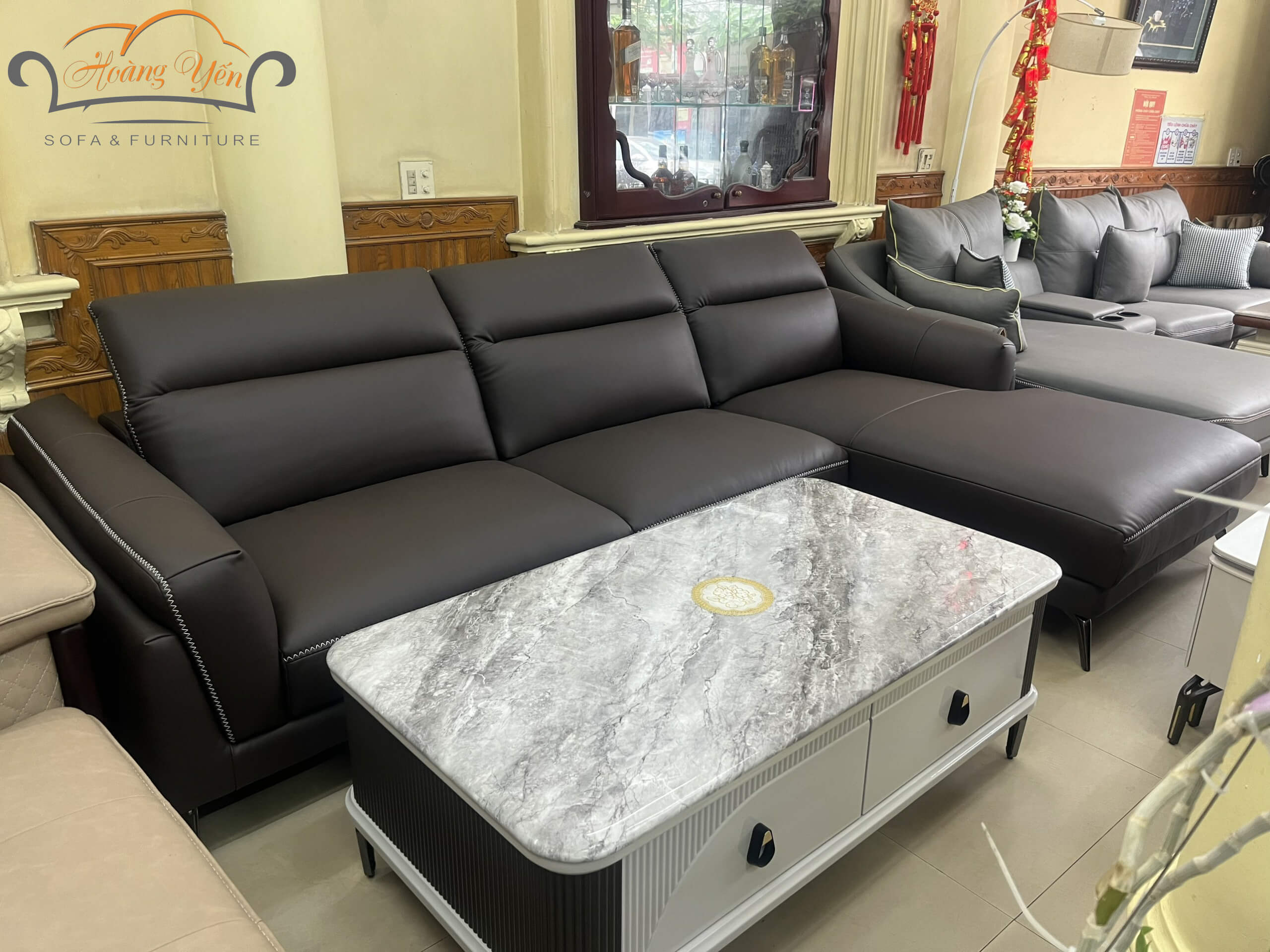 Bàn giao sofa góc L SHY347