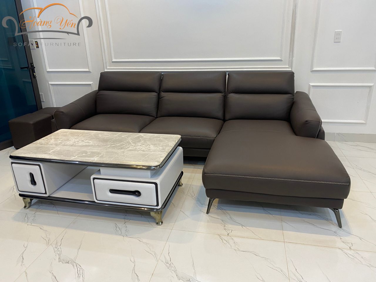 Bàn giao sofa góc L SHY347