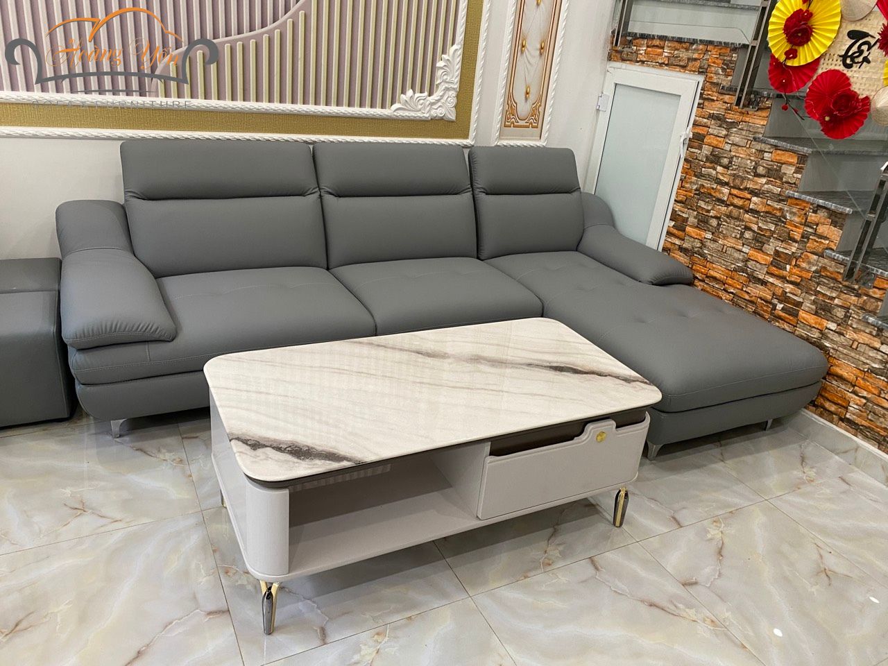 sofa da góc L SHY226