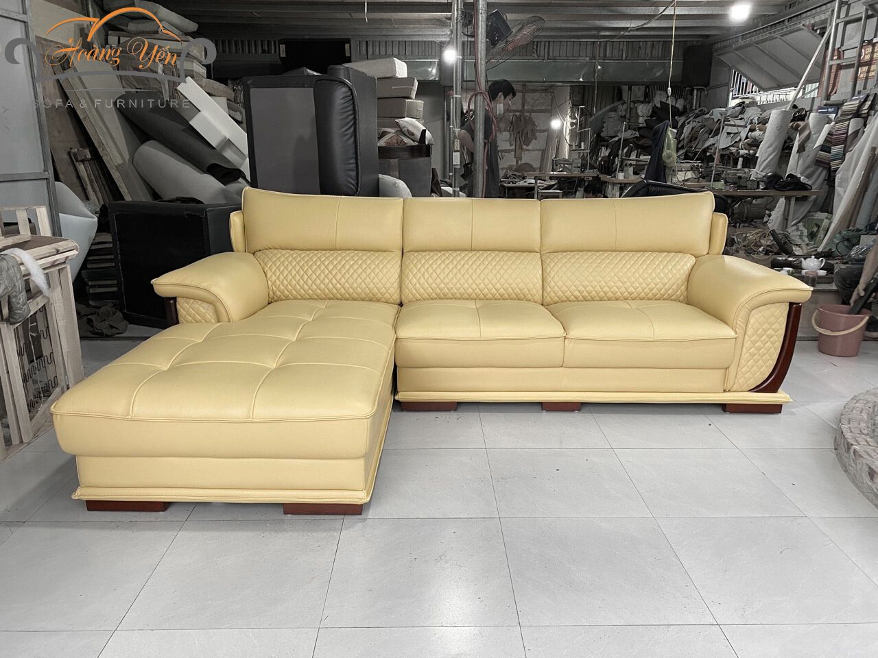 sofa da góc L SHY336