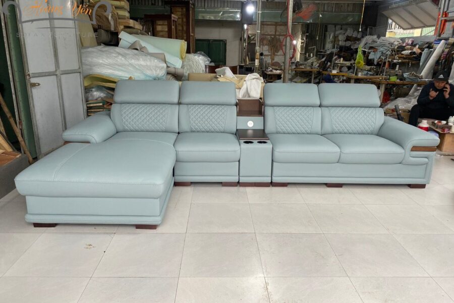 sofa da góc L SHY354