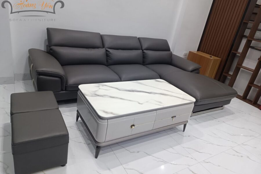 sofa da góc L SHY363