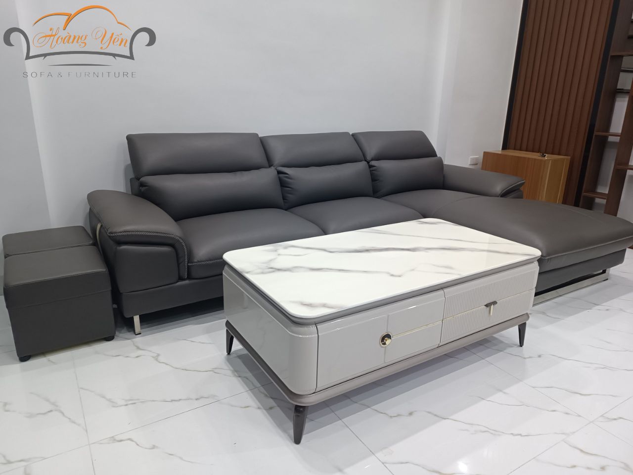 sofa da góc L SHY363