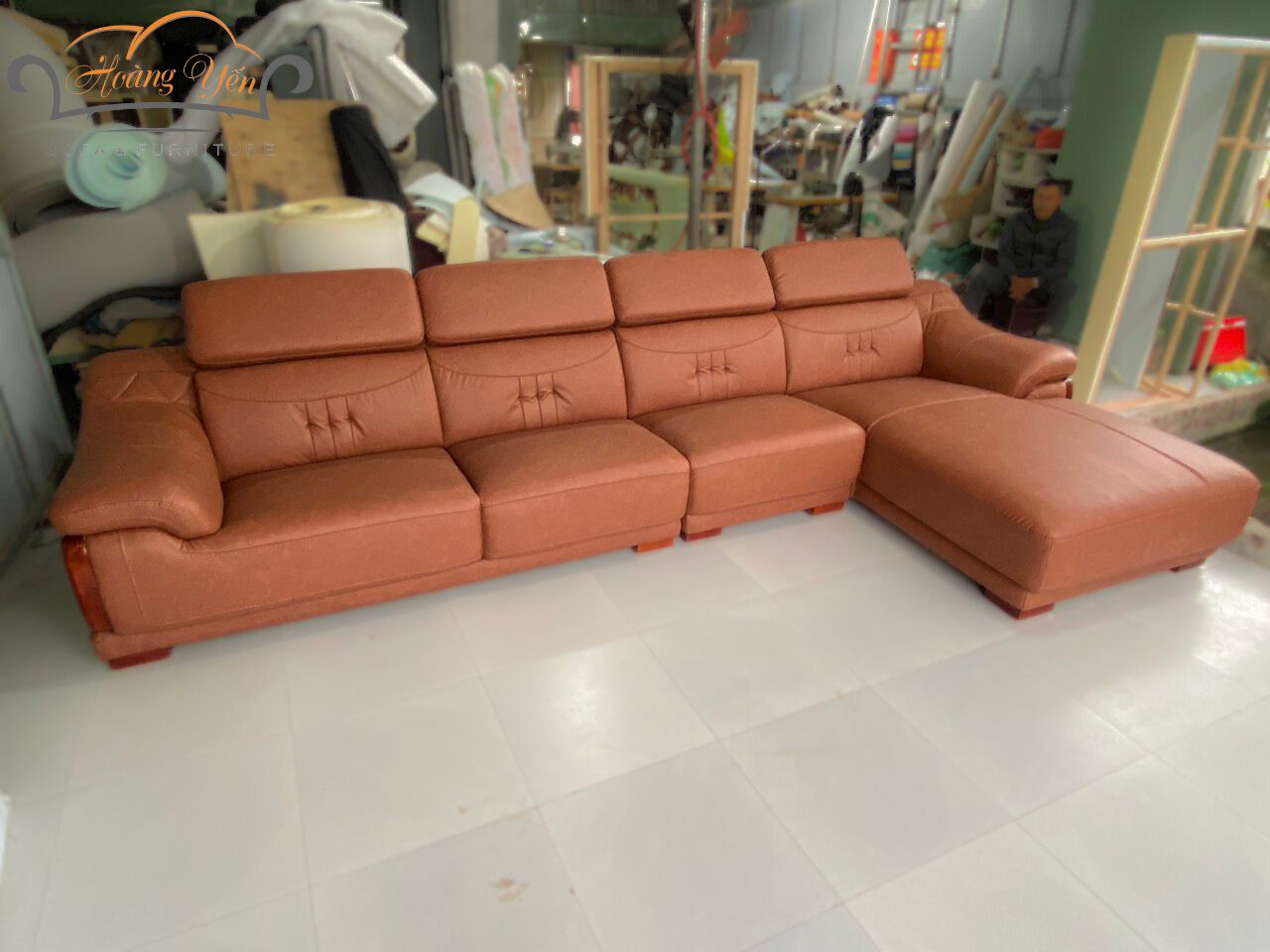 sofa da góc L SHY392