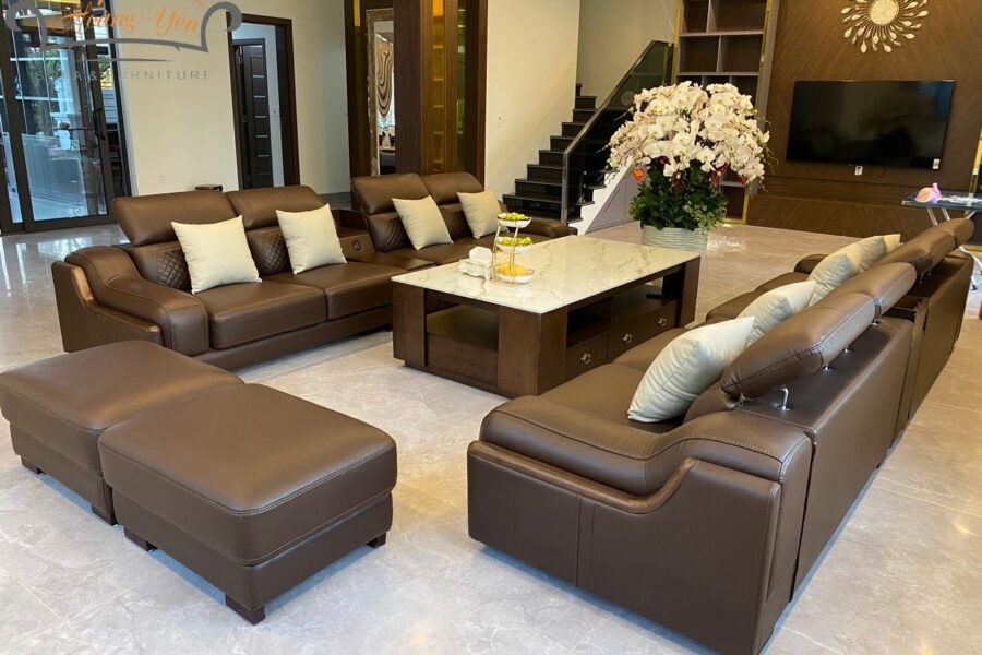 sofa da phòng khách SHY369