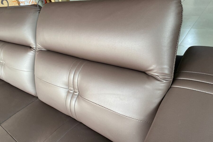 bàn giao sofa da góc L SHY305 màu nâu