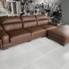 sofa da góc L SHY369 màu nâu da NaNo