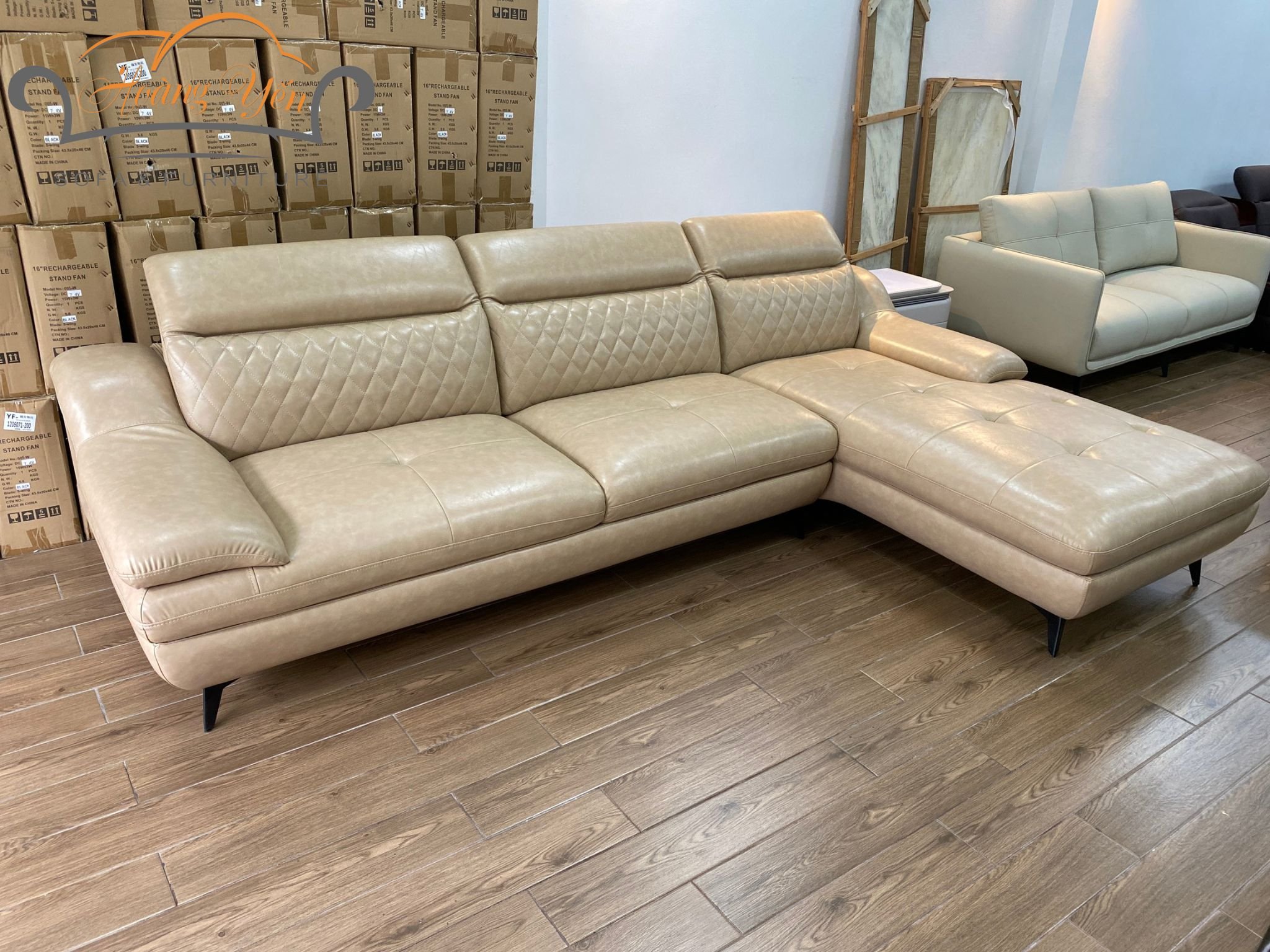 sofa da góc L SHY226