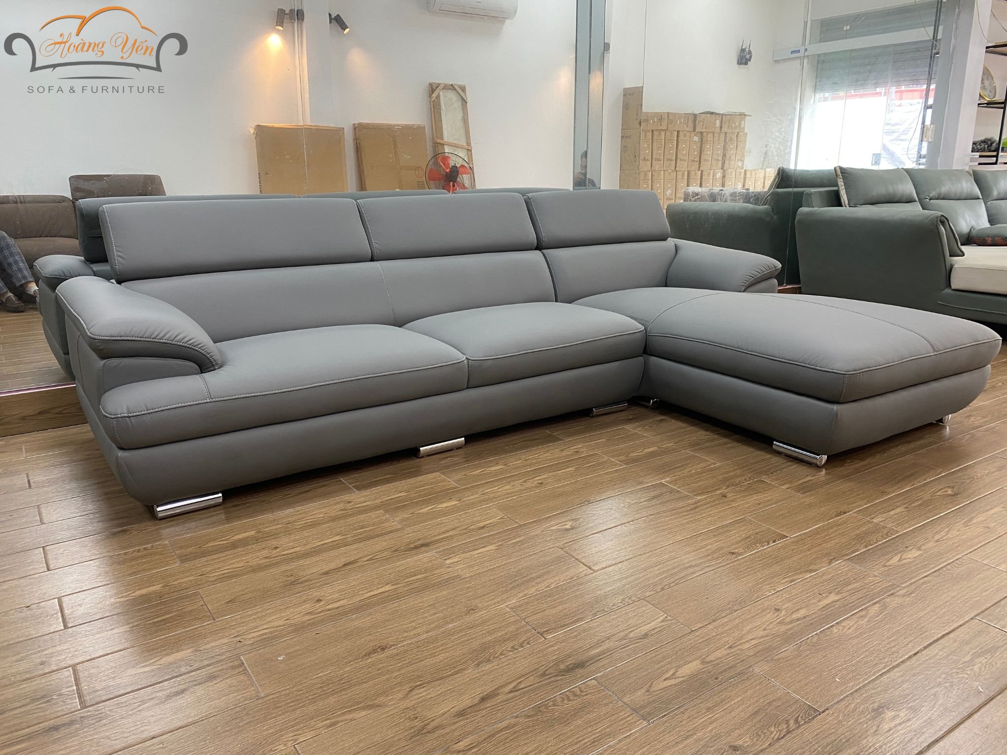 sofa da góc L SHY339