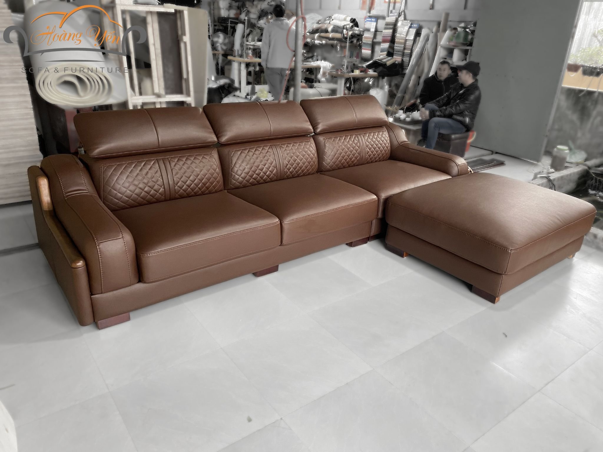 sofa da góc L SHY369