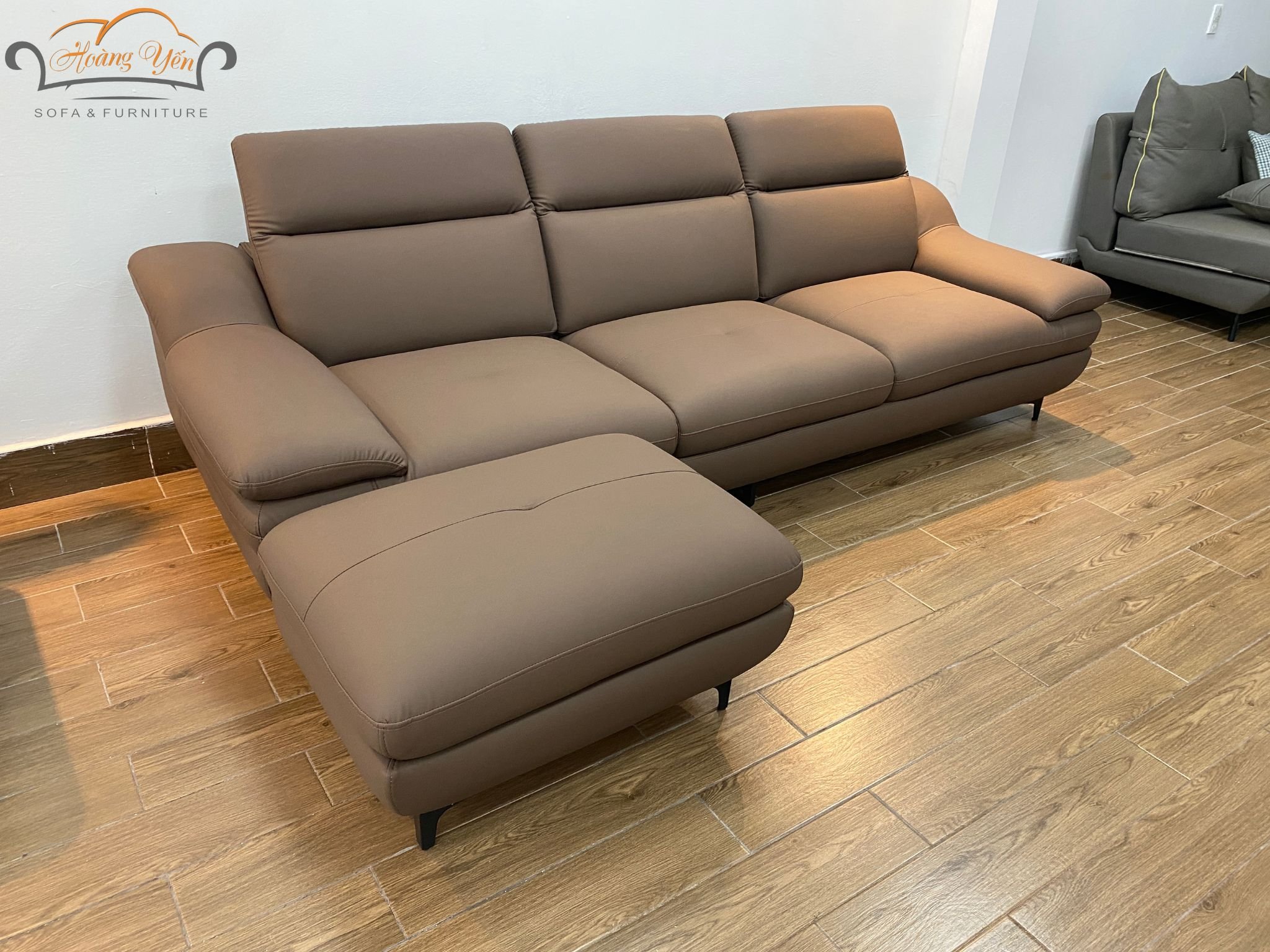 Sofa văng da SHY226 màu nâu