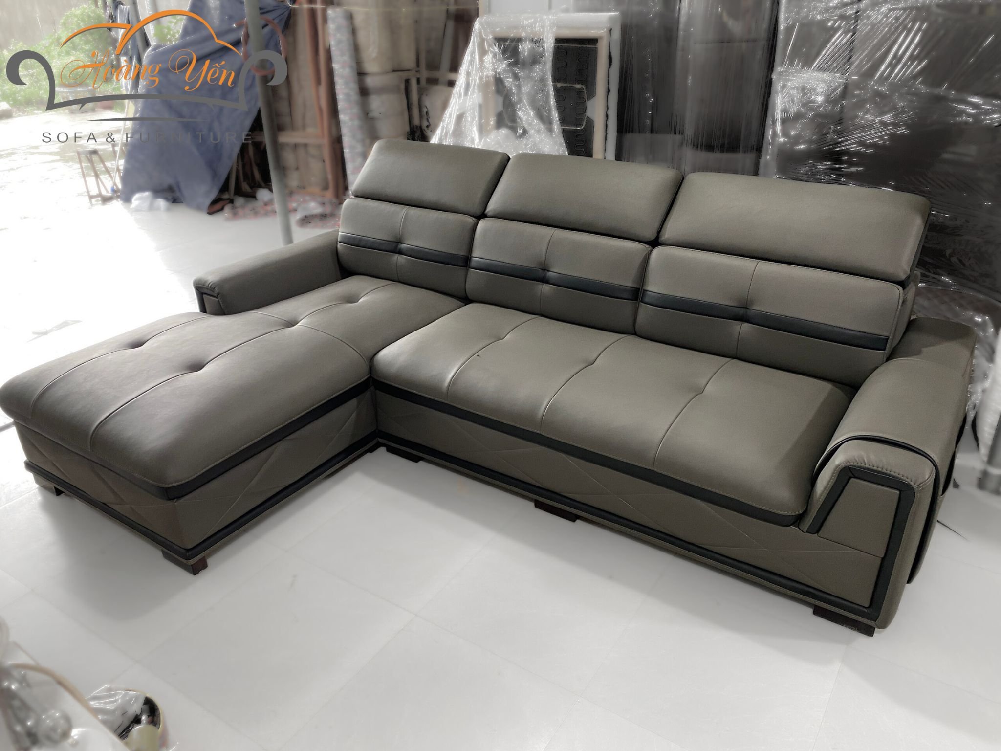 sofa da góc L SHY407