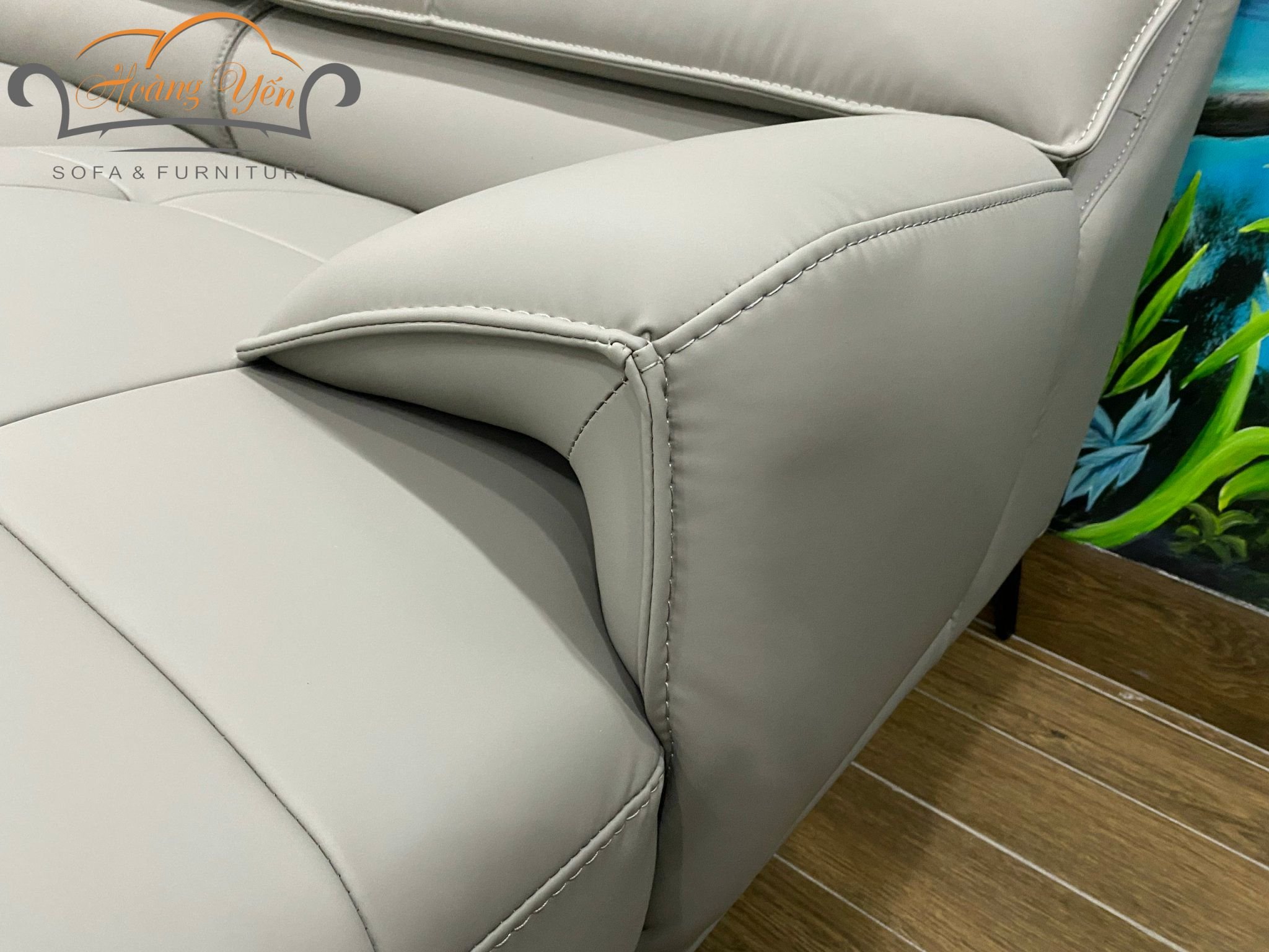 Sofa da góc L SHY409