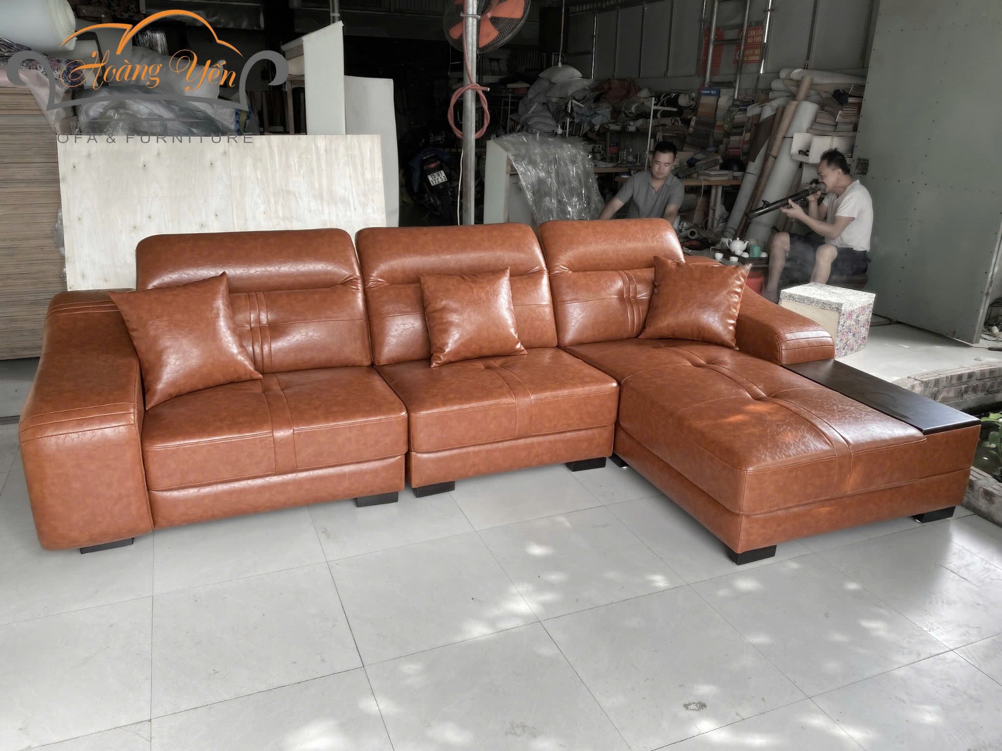 sofa da góc L SHY305