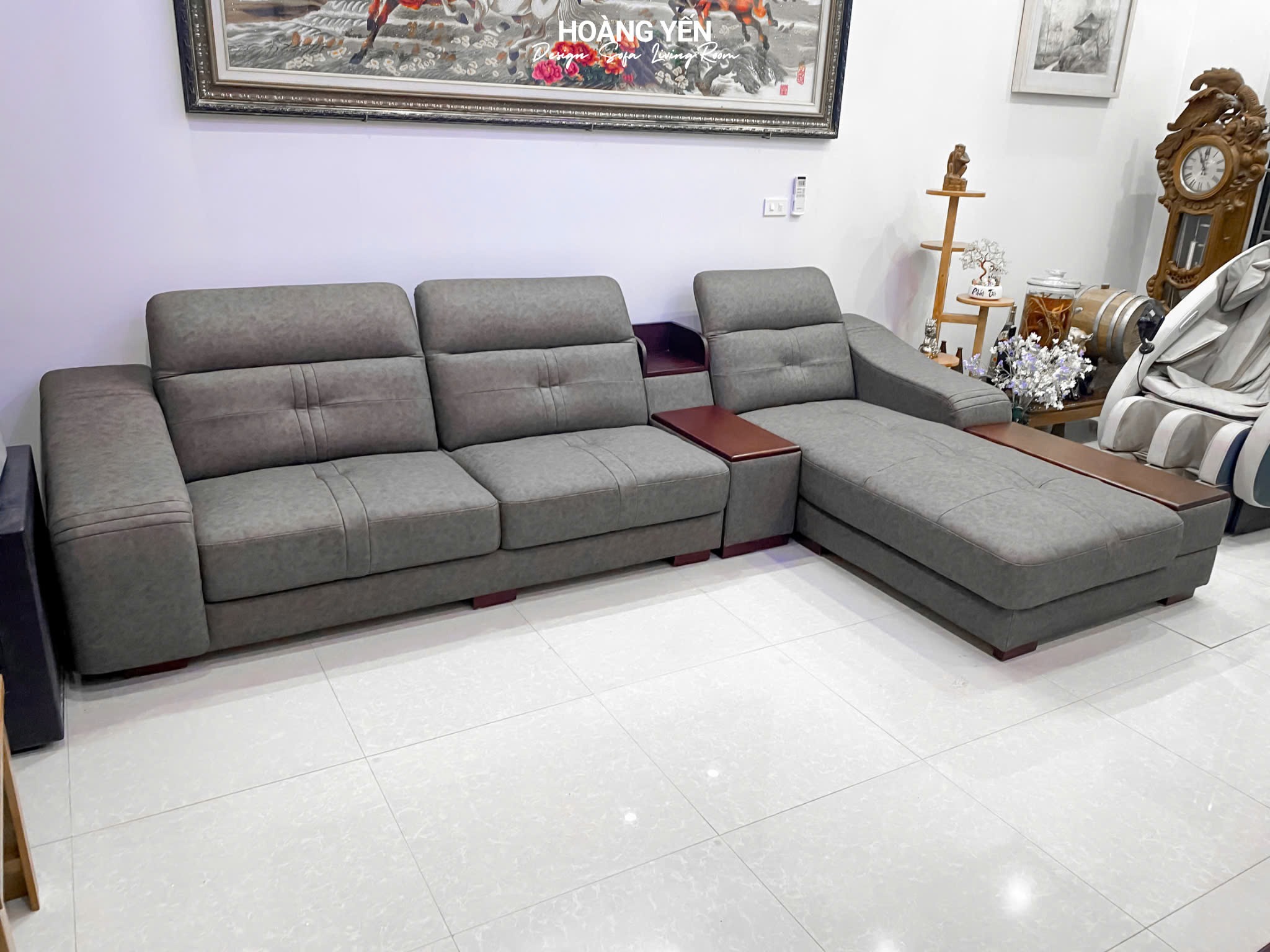sofa da góc L SHY305