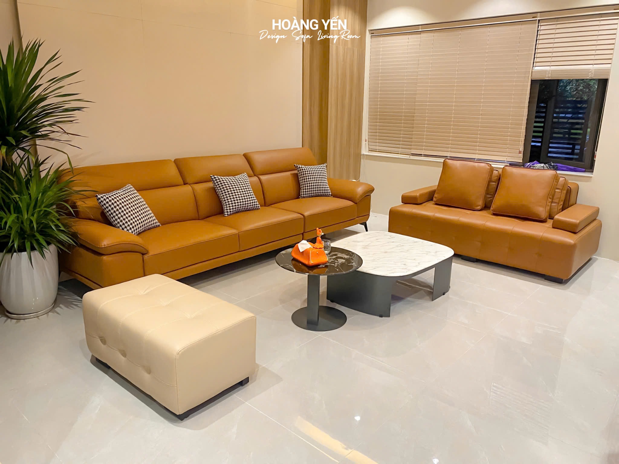 sofa da phòng khách SHY416