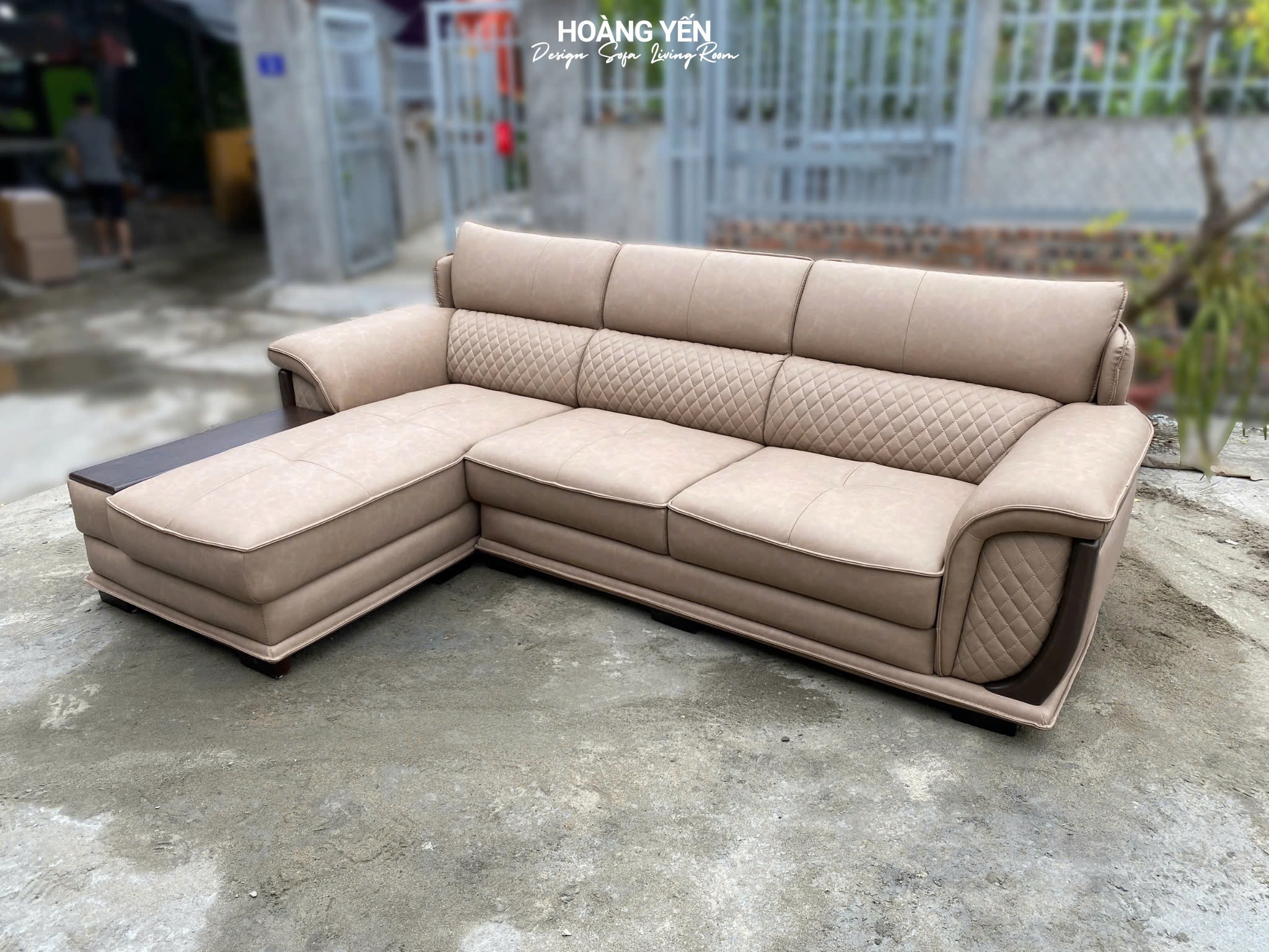 sofa góc L SHY336 be loang