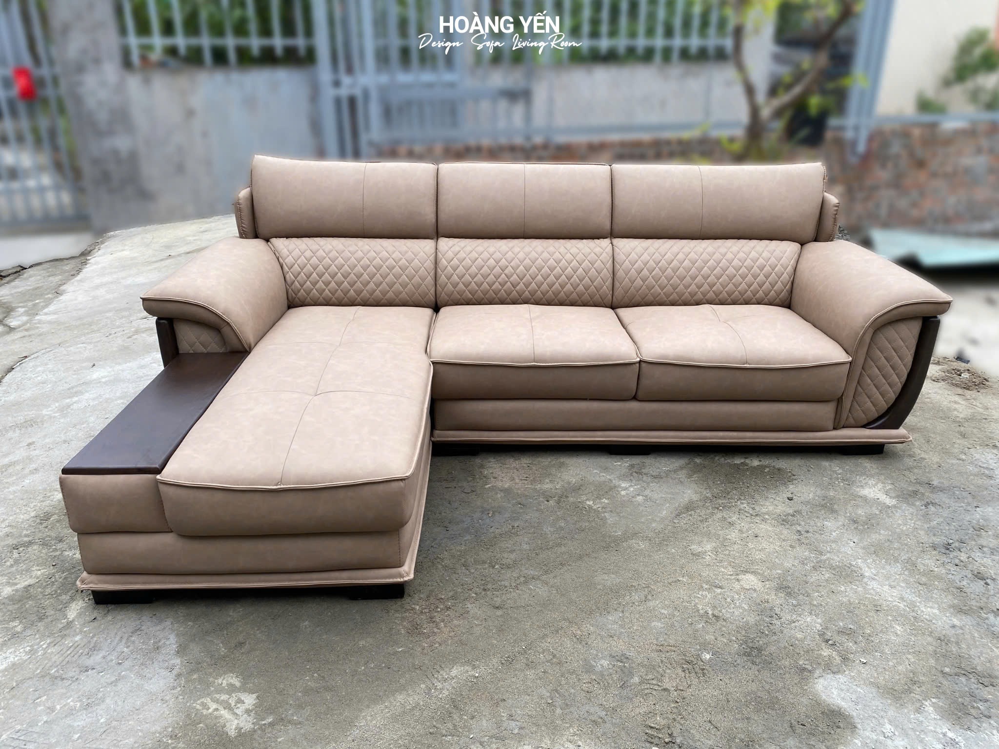 sofa góc L SHY336 be loang