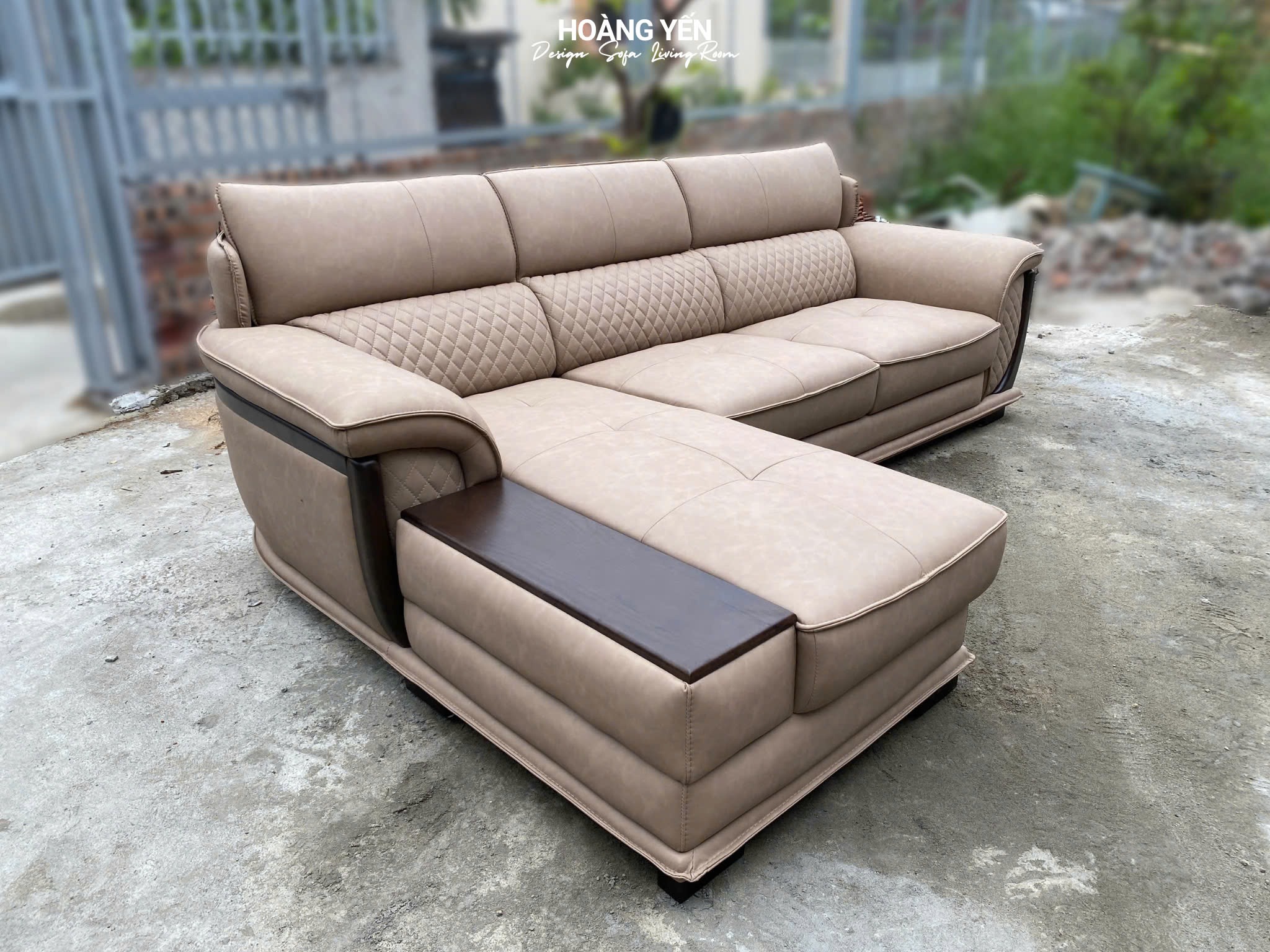 sofa góc L SHY336 be loang