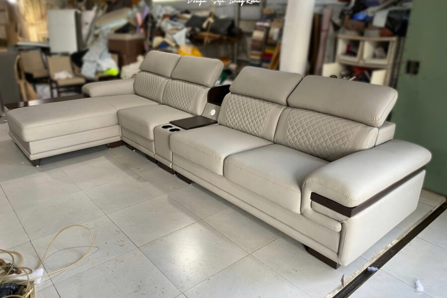 sofa da góc L SHY354