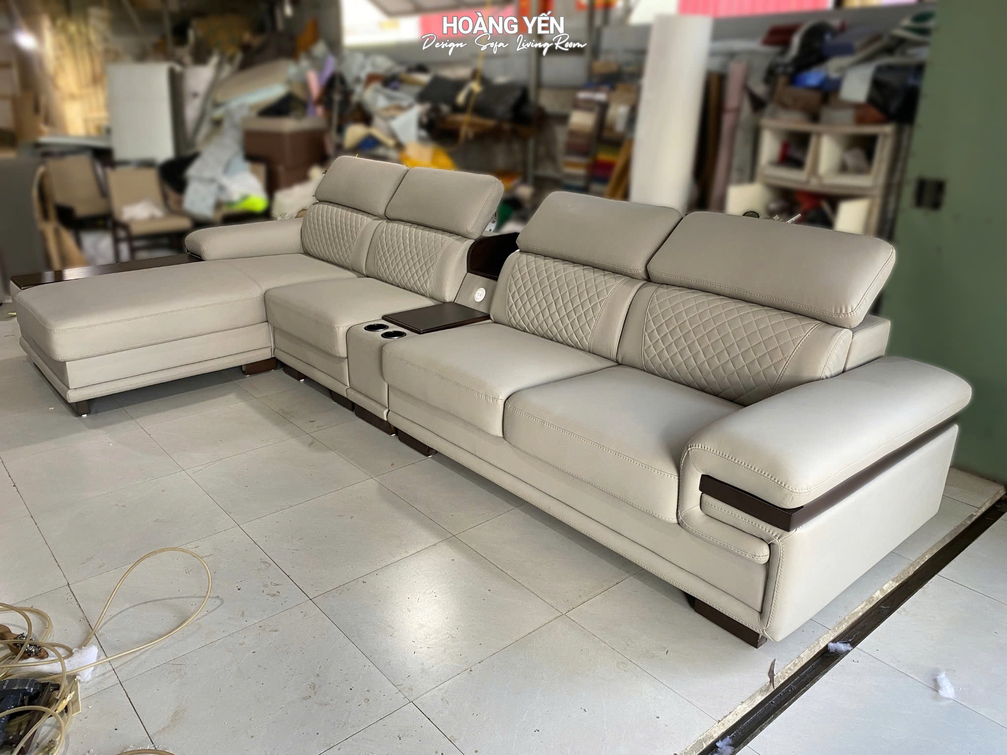 sofa da góc L SHY354